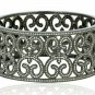 Pave Diamond Victorian Style Bracelet 925 Silver Diamond Wedding Day Gift Charm.