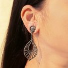 Vintage Earring Pave Diamond 925 Silver Genuine Diamond Fashion Earring Gift. Vintage Earring Pave Diamond 925 Silver Genuine Diamond Fashion Earring Gift.