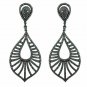 Vintage Earring Pave Diamond 925 Silver Genuine Diamond Fashion Earring Gift.