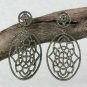 Edwardian Earring Pave Diamond 925 Silver Handmade Diamond Earring Birthday Gift