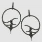 Diamond Hoop Earring 925 Sterling Silver Designer Hoop Earring Big Hoop Earring.
