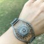 Sunburst Bracelet Pave Diamond Cuff Bracelet 925 Silver Diamond Bangle Jewelry.