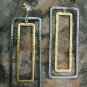 Pave Diamond Rectangle Dangle Earring 925 Silver Diamond Long Wedding Earring.