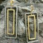Pave Diamond Rectangle Dangle Earring 925 Silver Diamond Long Wedding Earring.