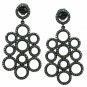Round Bail Earring Pave Diamond 925 Silver Fashion Diamond Earring Birthday Gift