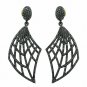 Fang Earring Pave Diamond 925 Silver Fashion Diamond Earring Mothers Day Gift.