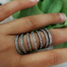Diamond Finger Ring 925 Silver Designer Cage Ring Natural Diamond Fashion Ring.