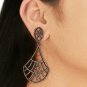 Pave Diamond Tear Drop Earring 925 Silver Fashion Diamond Earring Birthday Gift.