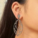 Marquise Shape Pave Diamond Earring 925 Silver Diamond Handmade Earring. Marquise Shape Pave Diamond Earring 925 Silver Diamond Handmade Earring.