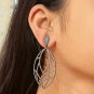 Marquise Shape Pave Diamond Earring 925 Silver Diamond Handmade Earring.