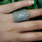Pave Diamond Half Finger Ring Solid 925 Silver Handmade Fine Jewelry For Gift's. Pave Diamond Half Finger Ring Solid 925 Silver Handmade Fine Jewelry For Gift's.