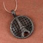 Pave Diamond Eiffel Tower Pendant 925 Sterling Silver Pave Diamond Jewelry.
