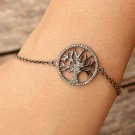 Pave Diamond nature Theme Bracelet 925 Sterling Silver Diamond Bracelets.