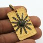 Pave Diamond Dog Tag Pendant 925 Silver Fine Diamond Pendant Jewelry Gift.