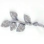 Pave Diamond Leaf Pendant Findings 925 Sterling Silver Pendant For Women Girls.