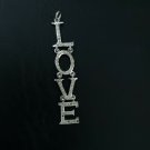 Pave Diamond Pendant Findings 925 Sterling Silver For Women/Couples Loved Ones.