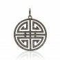Pave Diamond Designer Circle Pendant 925 Silver Handmade Diamond Valentines Gift