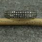 Pave Diamond Engagement Band Ring 925 Silver Diamond Jewelry Wedding Day Ring.