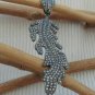 Pave Diamond Leaf Pendant 925 Silver Diamond Birthday Pendant Charm Gift.