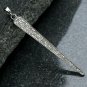 Pave Diamond Spike Handmade 925 Silver Designer Charm Pendant Birthday Gift.