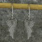 Pave Diamond Wing Earring 925 Silver Opal Stone Wedding Earring Dainty Charm.
