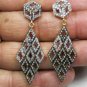 Pave Diamond Beautiful Earring 925 Silver Diamond Wedding Charm Elegant Earring.