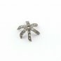 Flower Beads Caps 925 Silver Pave Diamond Half Cap Beads Additional Jewelry.
