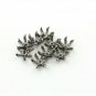 Flower Beads Caps 925 Silver Pave Diamond Half Cap Beads Additional Jewelry.