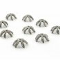 Flower Beads Caps 925 Silver Pave Diamond Half Cap Beads Additional Jewelry.