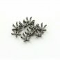 Flower Beads Caps 925 Silver Pave Diamond Half Cap Beads Additional Jewelry.