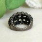 Victorian Style Pave Diamond Ring 925 Silver Diamond Dome Ring Wedding Day Ring.