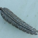 Pave Diamond Feather Pendant 925 Sterling Silver Animal Pendant Feather Charm. Pave Diamond Feather Pendant 925 Sterling Silver Animal Pendant Feather Charm.