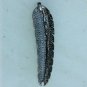 Pave Diamond Feather Pendant 925 Sterling Silver Animal Pendant Feather Charm.