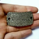Diamond Connector 925 Silver Handmade Bracelet Connector Jewelry Findings Gift.