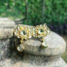 Pave Diamond Lotus Earring 14k Gold Earring Rosecut Diamond Birthday Earrings. Pave Diamond Lotus Earring 14k Gold Earring Rosecut Diamond Birthday Earrings.