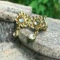 Pave Diamond Lotus Earring 14k Gold Earring Rosecut Diamond Birthday Earrings.
