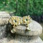 Pave Diamond Lotus Earring 14k Gold Earring Rosecut Diamond Birthday Earrings.