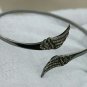 Pave Diamond angle wing cuff Bracelet 925 Sterling Silver Diamond Bracelets n