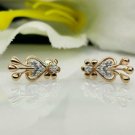 Flower Earring 14k Solid Gold Diamond Floral Studs Earrings Birthday Ear Gift. Flower Earring 14k Solid Gold Diamond Floral Studs Earrings Birthday Ear Gift.