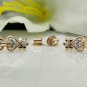 Flower Earring 14k Solid Gold Diamond Floral Studs Earrings Birthday Ear Gift.