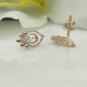 Minimalist Diamond Earring 14k Solid Gold Designer Jewelry Anniversary Gift.
