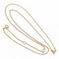 Natural Three Diamond Triangle Charm Pendant 14k Solid Gold Minimalist Jewelry.
