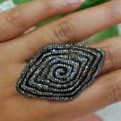 Pave Diamond Swirl Ring 925 Silver Diamond Wedding Ring Gift Spiral Ring Jewelry Pave Diamond Swirl Ring 925 Silver Diamond Wedding Ring Gift Spiral Ring Jewelry