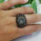 Natural Pave Diamond Dome Ring Handmade 925 Silver Diamond Ring Anniversary Gift Natural Pave Diamond Dome Ring Handmade 925 Silver Diamond Ring Anniversary Gift