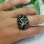 Natural Pave Diamond Dome Ring Handmade 925 Silver Diamond Ring Anniversary Gift