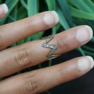 Natural Pave Diamond Zig Zag Ring 925 Silver Diamond Wedding Band Fine Jewelry. Natural Pave Diamond Zig Zag Ring 925 Silver Diamond Wedding Band Fine Jewelry.