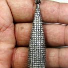 Pave Diamond Drop Pendant 925 Silver Diamond Tear Drop Pendant Diamond Jewelry. Pave Diamond Drop Pendant 925 Silver Diamond Tear Drop Pendant Diamond Jewelry.