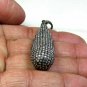 Pave Diamond Drop Pendant 925 Silver Diamond Tear Drop Pendant Diamond Jewelry.