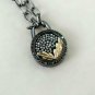 Pave Diamond Padlock Pendant Charm 925 Silver Diamond Charm Lock Pendant Gift.