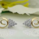 14k Solid Gold Earring Gold Diamond Stud Earring Dainty Diamond Everyday Gift. 14k Solid Gold Earring Gold Diamond Stud Earring Dainty Diamond Everyday Gift.